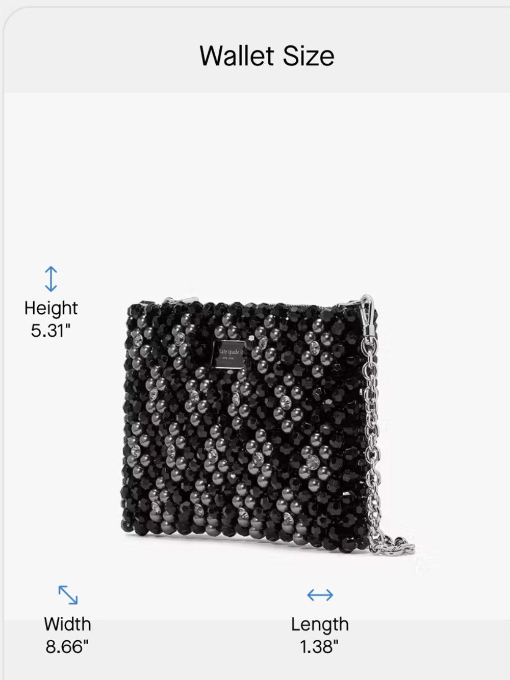 Kate Sade Flower beaded shoulder bag - Picture 7 of 9
